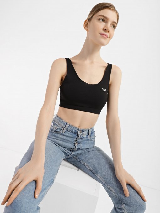 Футболки и поло Vans Flying V Bralette модель VN0A7PNCBLK1 Фото