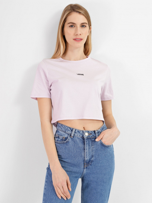Футболки і поло Vans Flying V Crop Crew Sport модель VN0A54QUYEU1 Фото