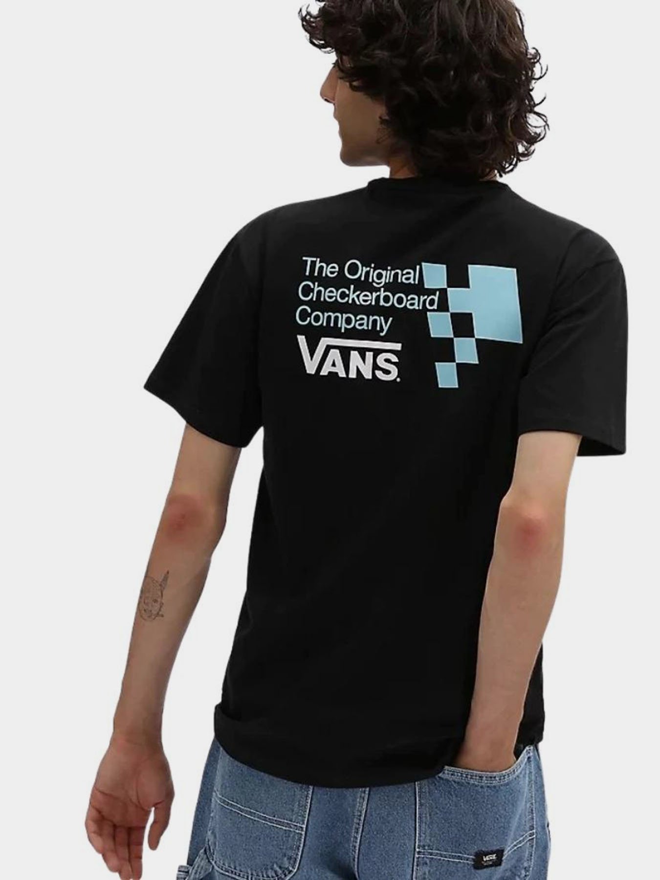 Футболки и поло Vans Off The Wall Og Checkerboard модель VN0A7PJIBLK1 Фото