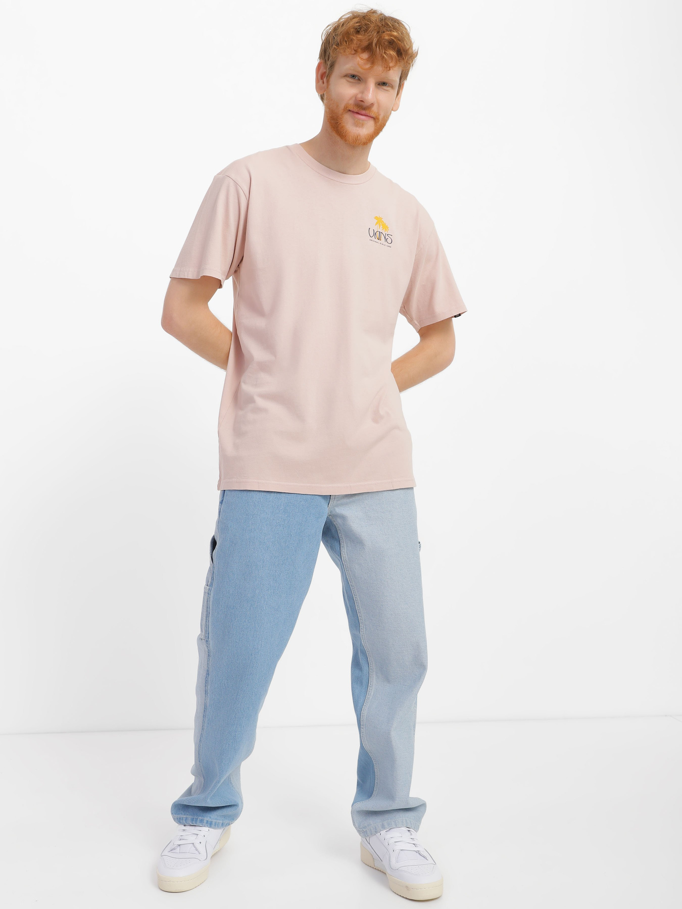Футболки і поло Vans Sunset Dual Palm Vintage модель VN0006CHBQL1 Футболки і поло Vans Sunset Dual Palm Vintage модель VN0006CHBQL1 Фото