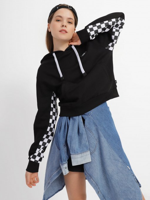 Худи и свитшоты Vans Boom Boom Check модель VN00045DBLK1 Фото