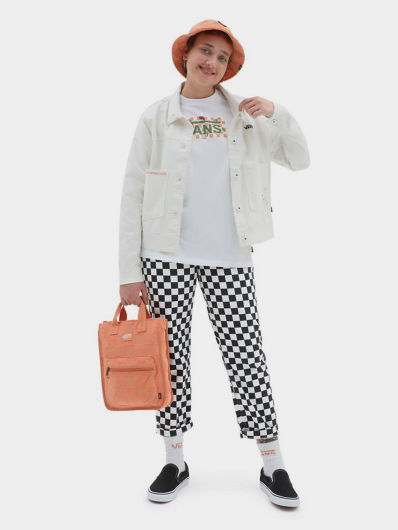 Футболки і поло Vans Fruit Checkerboard Box Logo модель VN0003V8WHT1 Футболки і поло Vans Fruit Checkerboard Box Logo модель VN0003V8WHT1 Фото