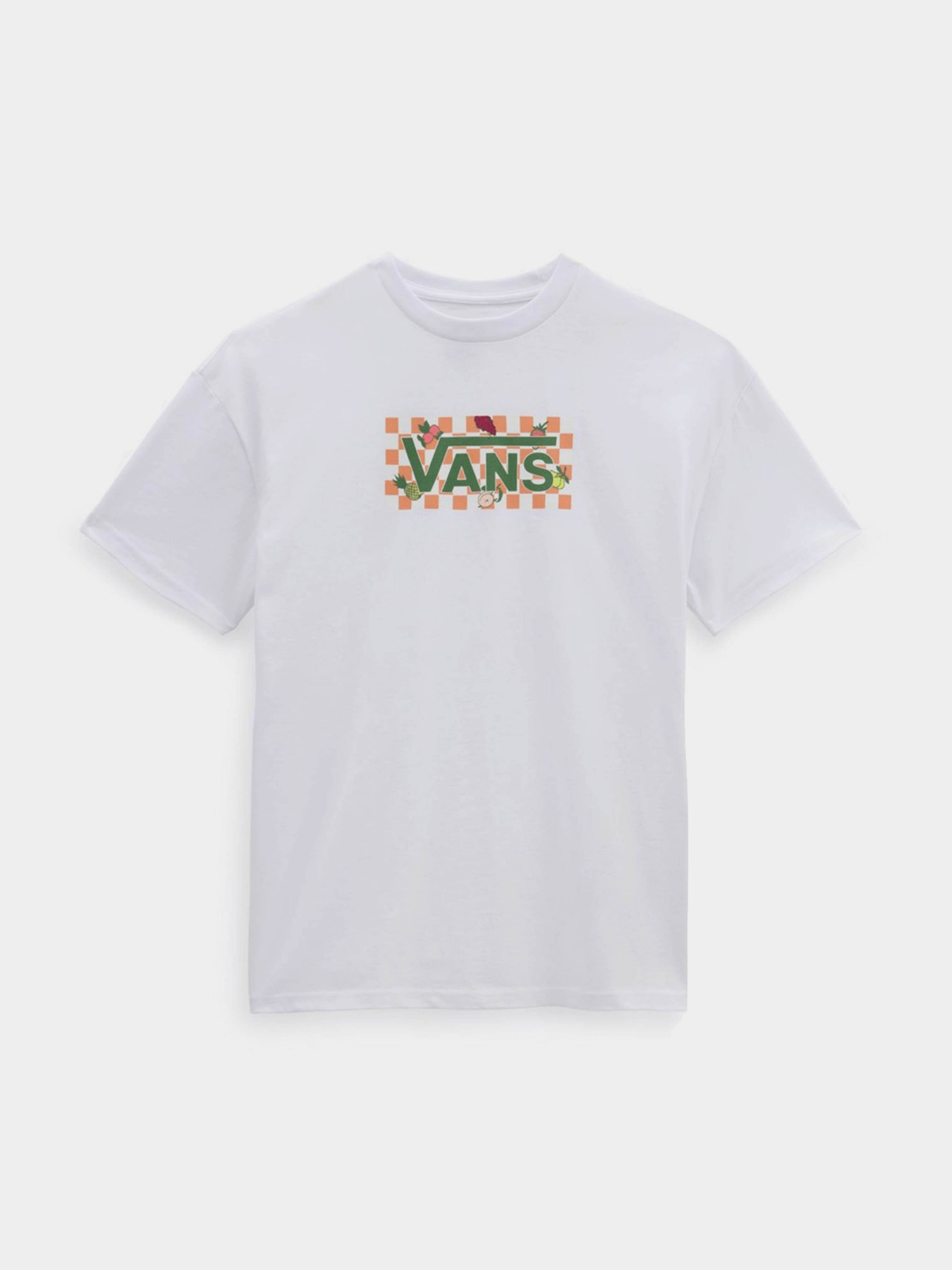 Футболки і поло Vans Fruit Checkerboard Box Logo модель VN0003V8WHT1 Футболки і поло Vans Fruit Checkerboard Box Logo модель VN0003V8WHT1 Фото