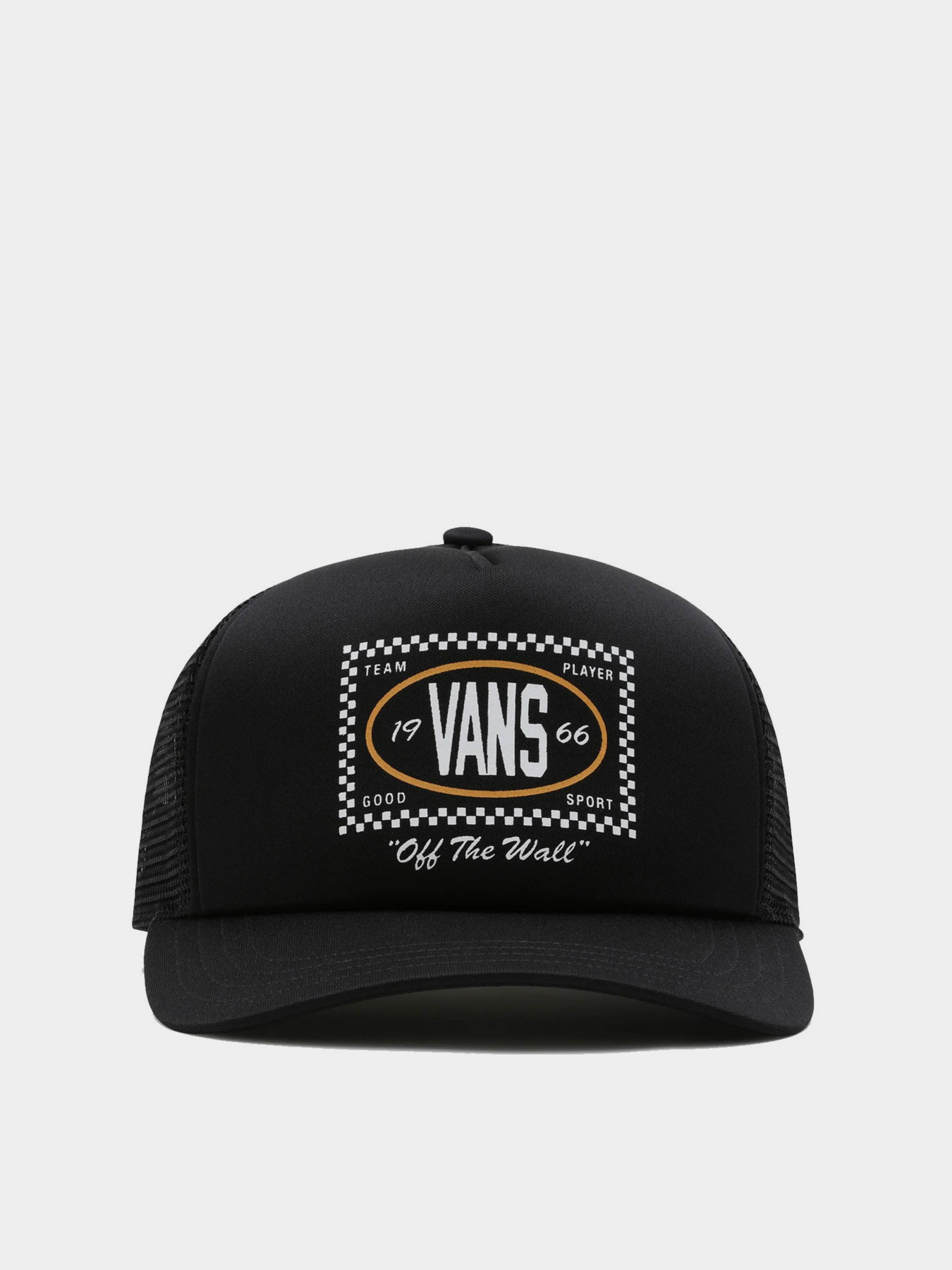 Шапки та кепки Vans Checkered Curved Bill Trucker модель VN00066WBLK1 Шапки та кепки Vans Checkered Curved Bill Trucker модель VN00066WBLK1 Фото
