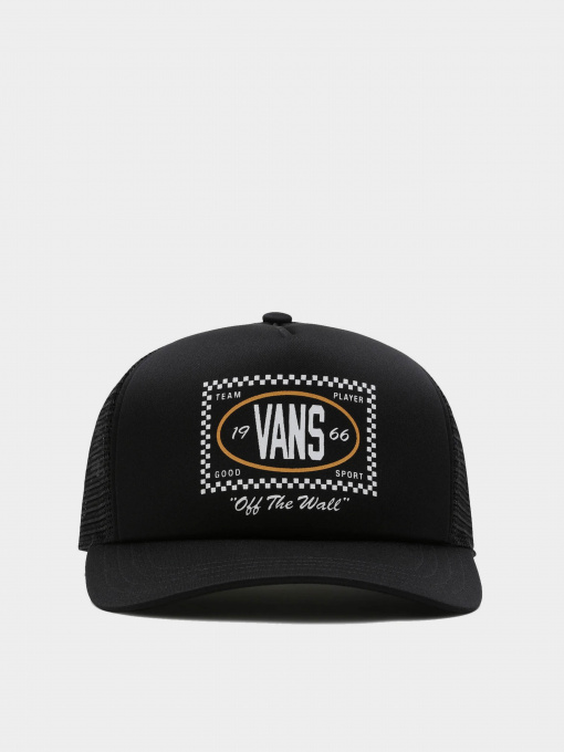 Шапки та кепки Vans Checkered Curved Bill Trucker модель VN00066WBLK1 Фото