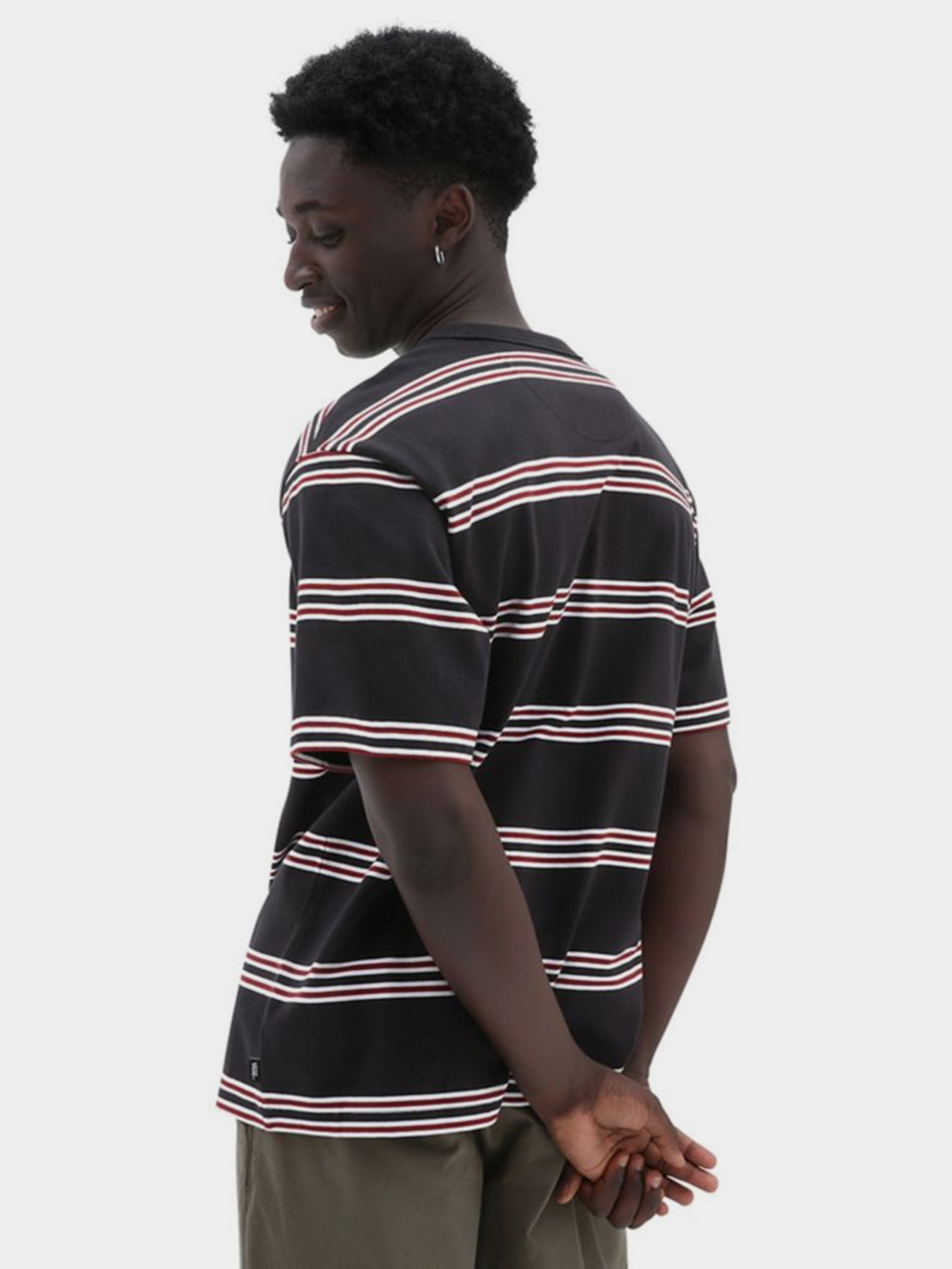 Футболки і поло Vans Wardman Stripe модель VN000060BLK1 Футболки і поло Vans Wardman Stripe модель VN000060BLK1 Фото