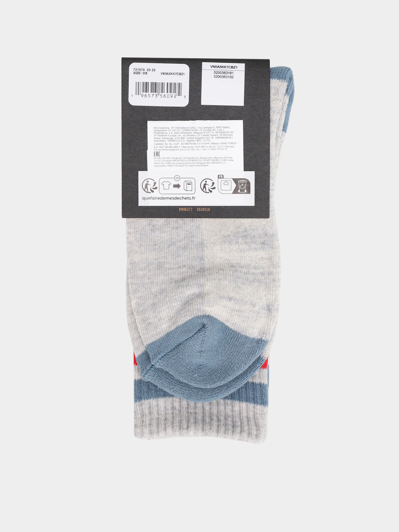 Шкарпетки та гольфи Vans Drop V Crew модель VN0A5KK7CBZ1 Фото