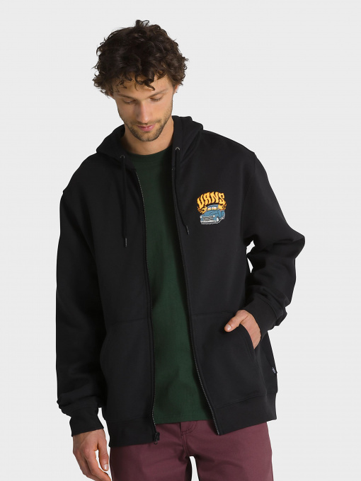 Худі та світшоти Vans Hot Rod Full Zip модель VN0008H9BLK1 Фото