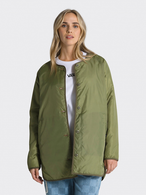 Куртки и дубленки Vans Mason Long Hooded Liner Mte1 модель VN00075GZBF1 Фото