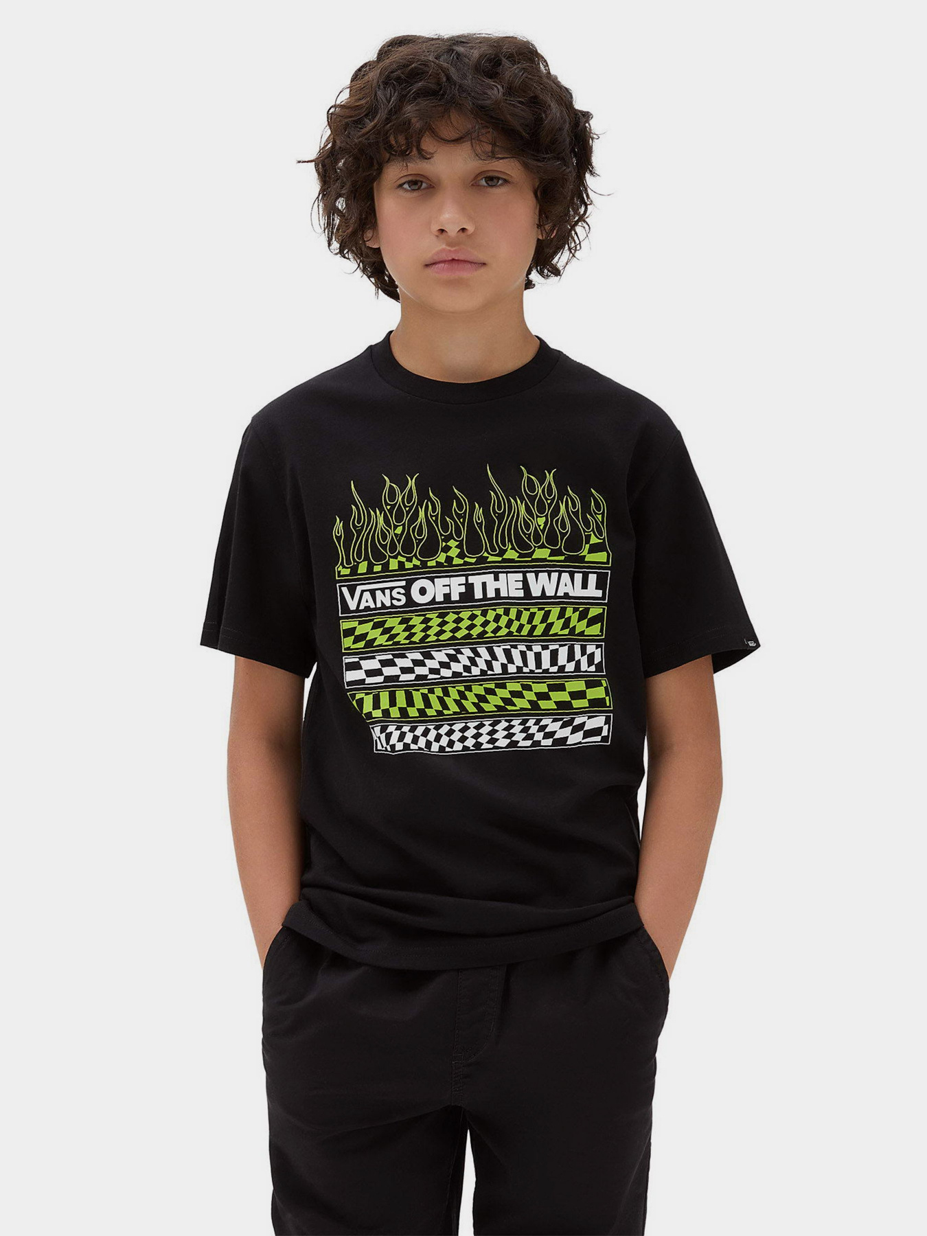 Футболки і поло Vans Neon Flames модель VN00088MBLK1 Футболки і поло Vans Neon Flames модель VN00088MBLK1 Фото