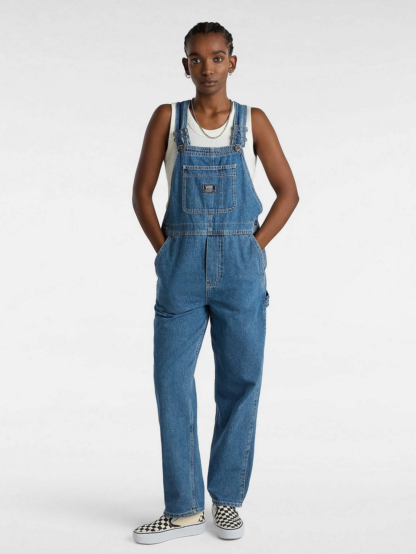 Комбінезони Vans Ground Work Denim Overall модель VN000F7E7W61 Комбінезони Vans Ground Work Denim Overall модель VN000F7E7W61 Фото