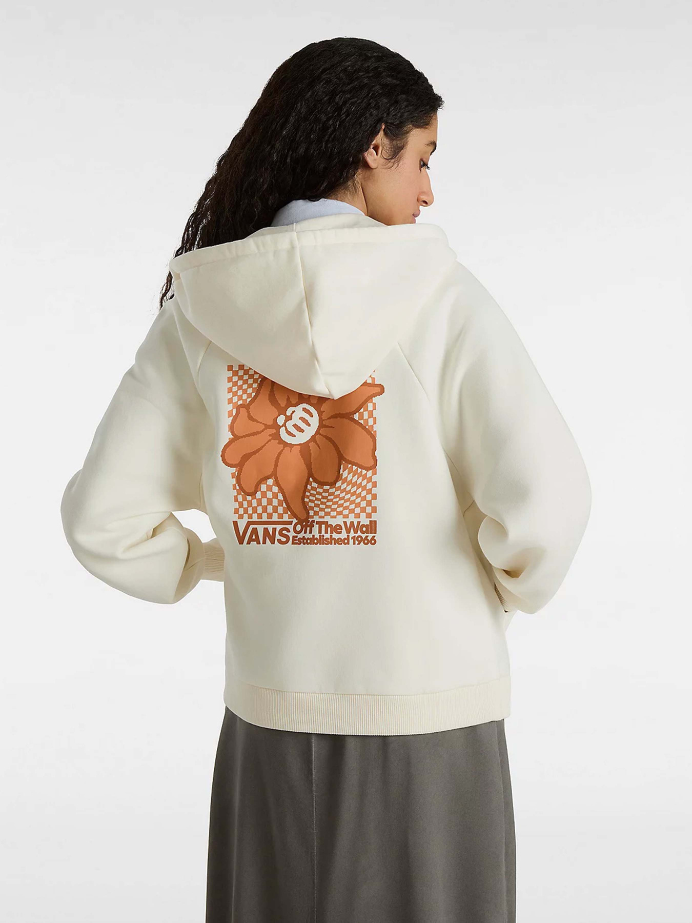 Худі та світшоти Vans Checker Flower Cocoon Zip модель VN000GGRFS81 Фото