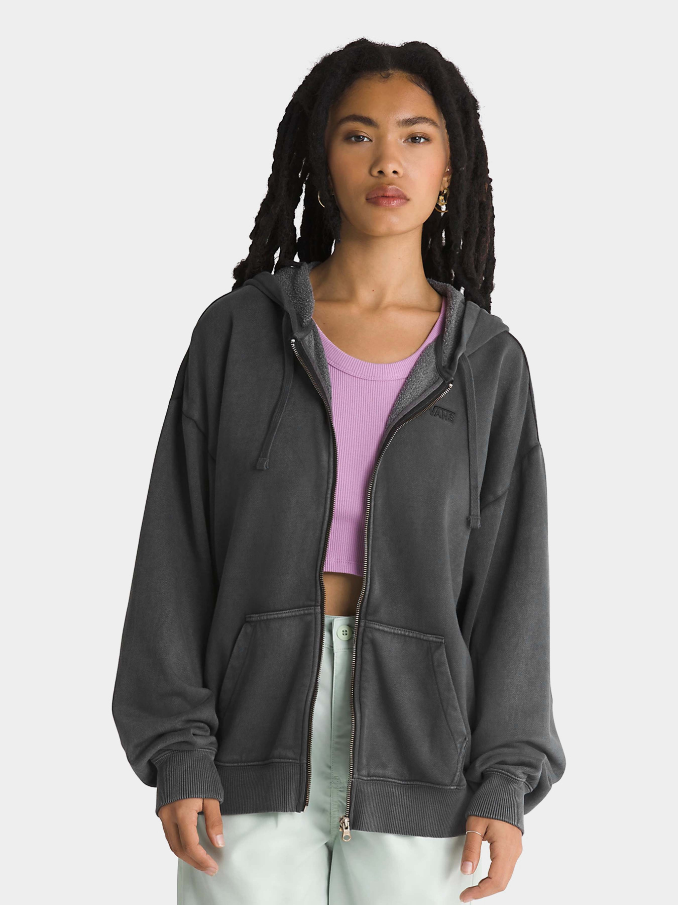 Худі та світшоти Vans Everyday Os Zip модель VN000GGBBLK1 Худі та світшоти Vans Everyday Os Zip модель VN000GGBBLK1 Фото