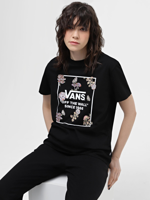 Футболки и поло Vans Fungi Floral Bff модель VN000FFWBLK1 Фото