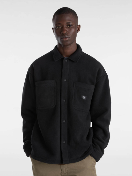 Куртки и дубленки Vans Penmar Heavyweight Polar Fleece Shacket модель VN000HNSBLK1 Фото