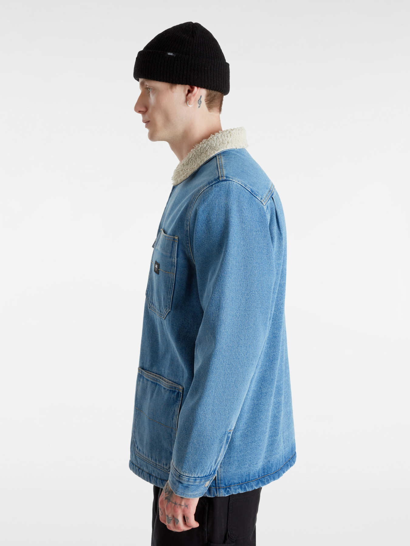 Куртки и дубленки Vans Drill Chore Denim Sherpa модель VN000K4XCDX1 Фото