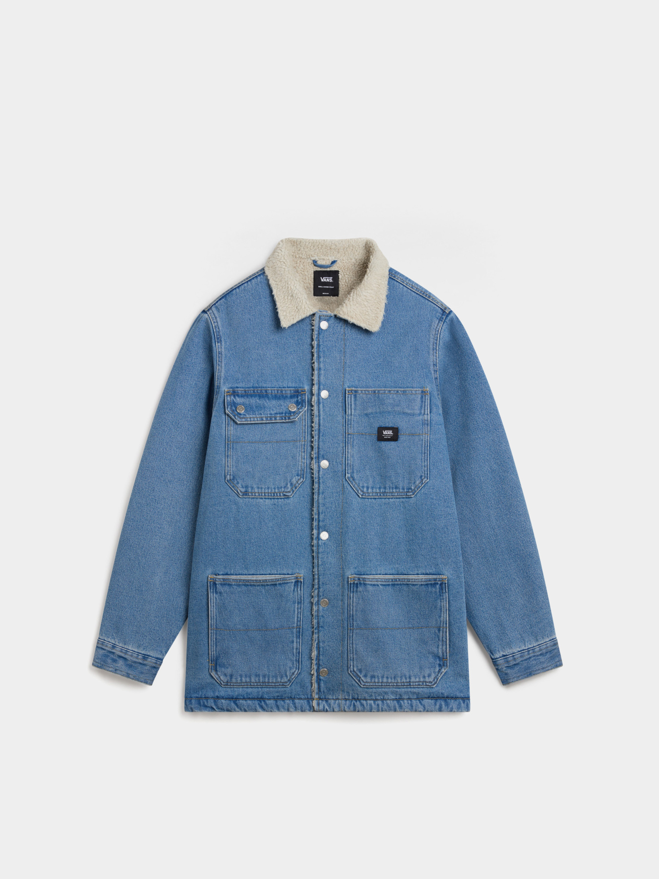 Куртки и дубленки Vans Drill Chore Denim Sherpa модель VN000K4XCDX1 Фото