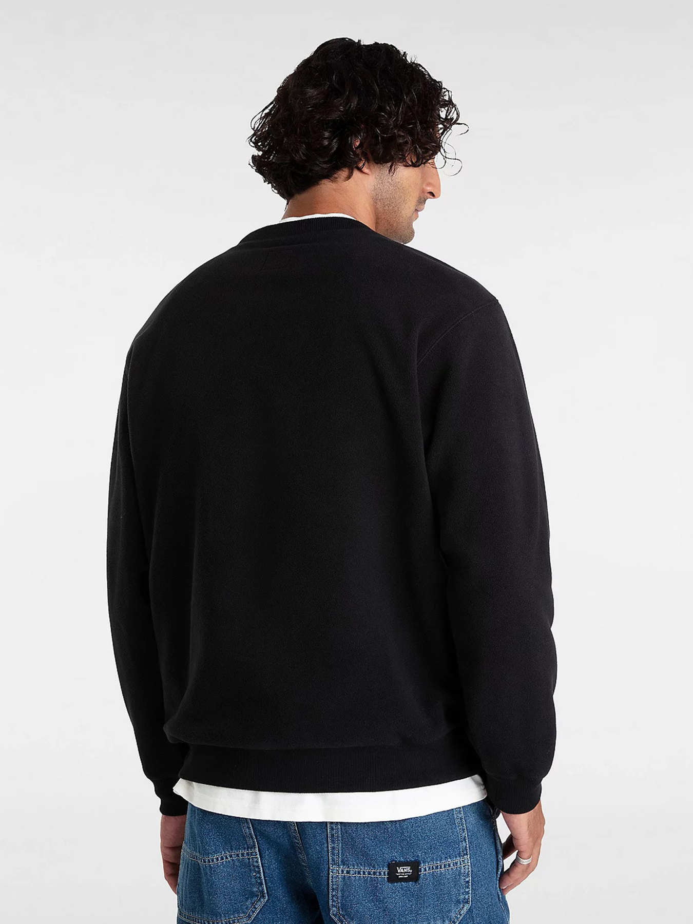 Худі та світшоти Vans Carlo Polar Fleece Loose Crew модель VN000HPSBLK1 Фото