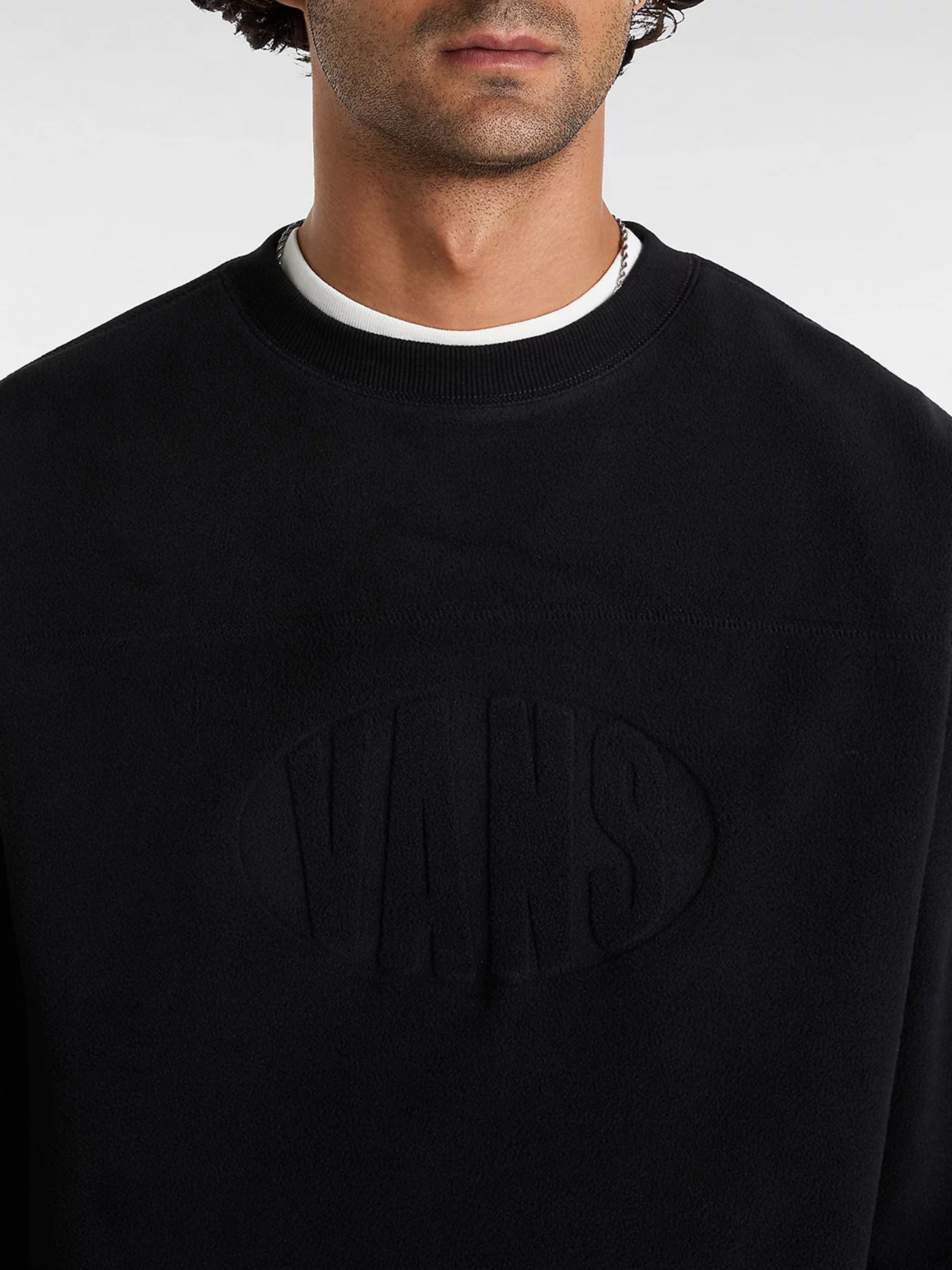 Худі та світшоти Vans Carlo Polar Fleece Loose Crew модель VN000HPSBLK1 Фото