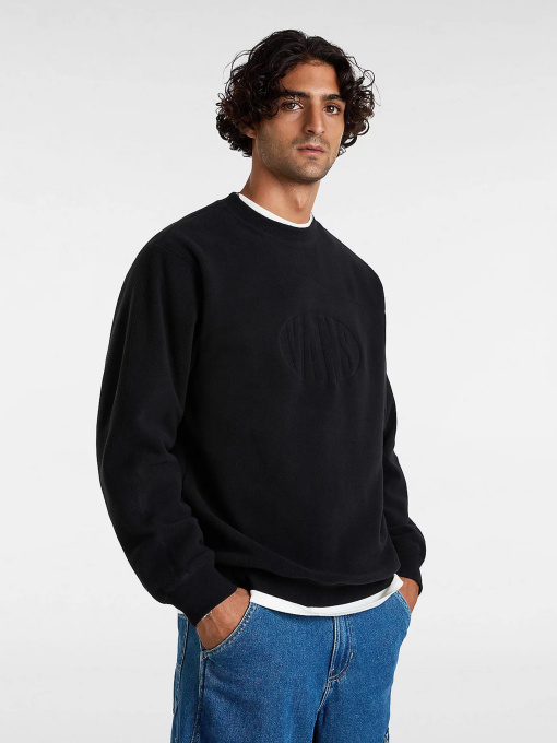 Худи и свитшоты Vans Carlo Polar Fleece Loose Crew модель VN000HPSBLK1 Фото