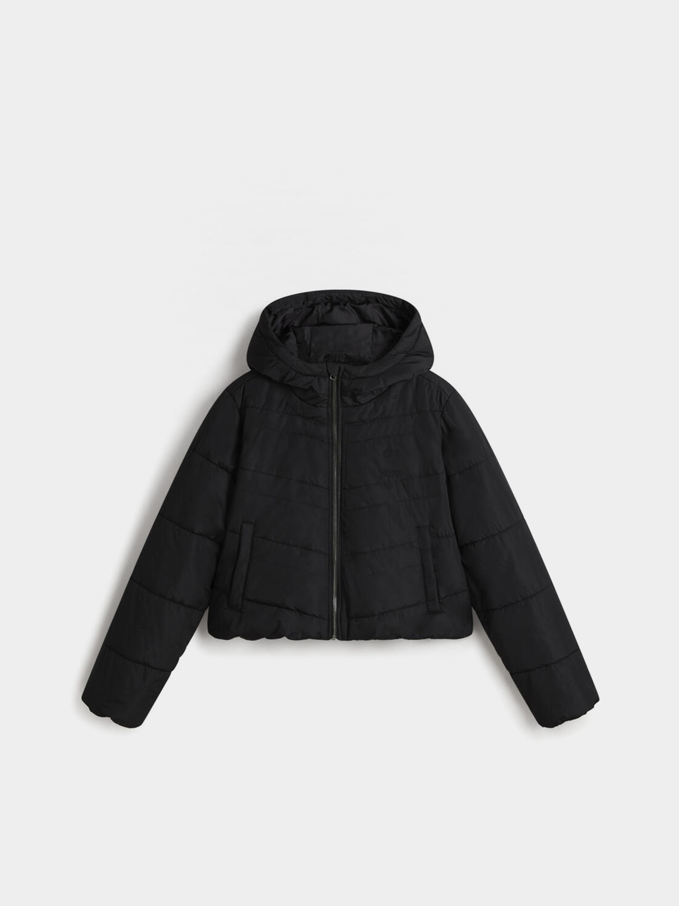 Куртки и дубленки Vans Foundry Crop Puff Hood модель VN000H5EBLK1 Фото
