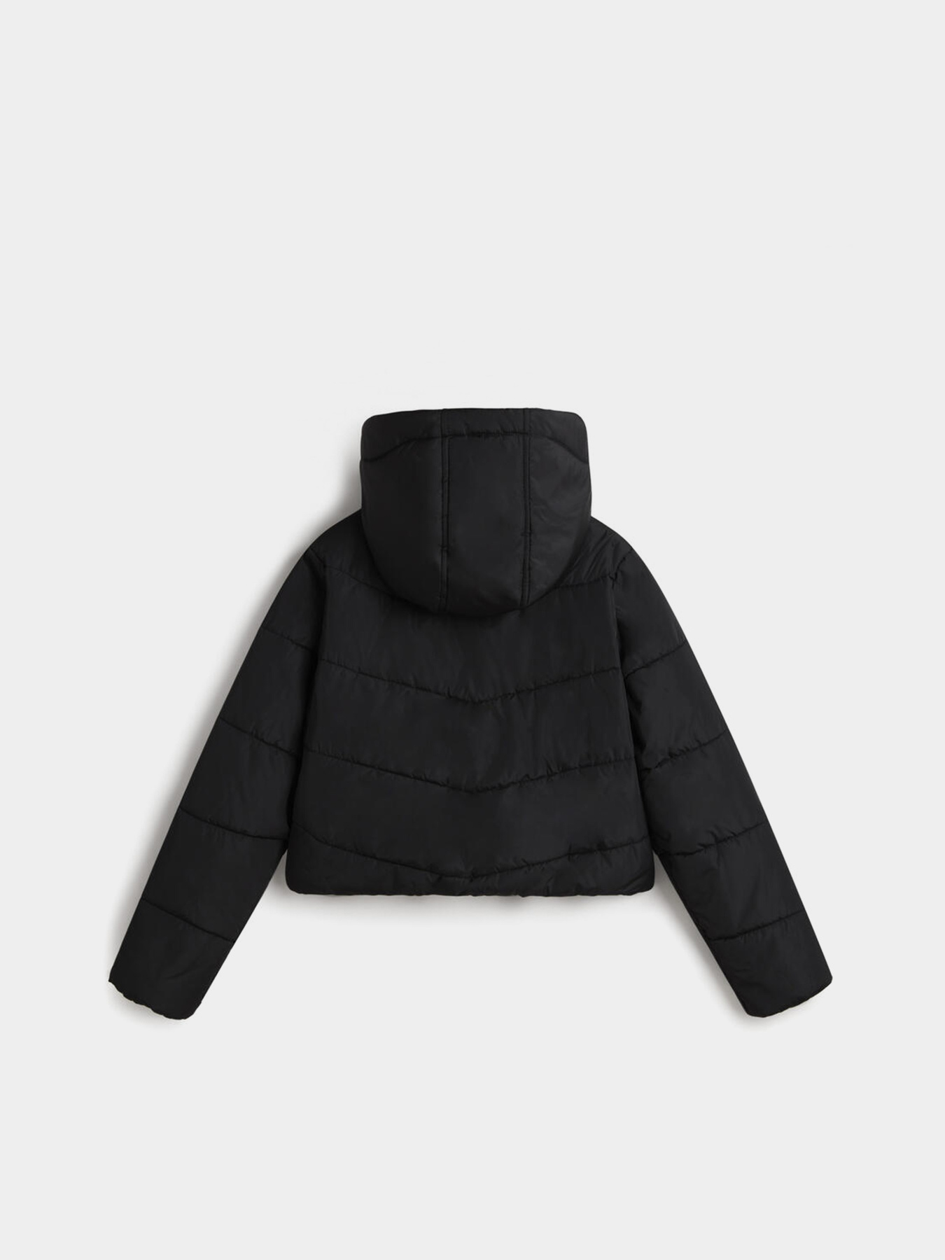 Куртки и дубленки Vans Foundry Crop Puff Hood модель VN000H5EBLK1 Фото