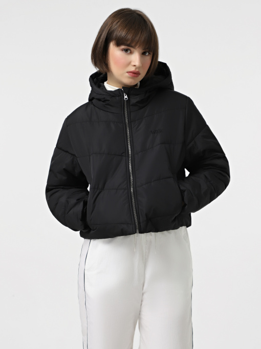 Куртки та дублянки Vans Foundry Crop Puff Hood модель VN000H5EBLK1 Фото