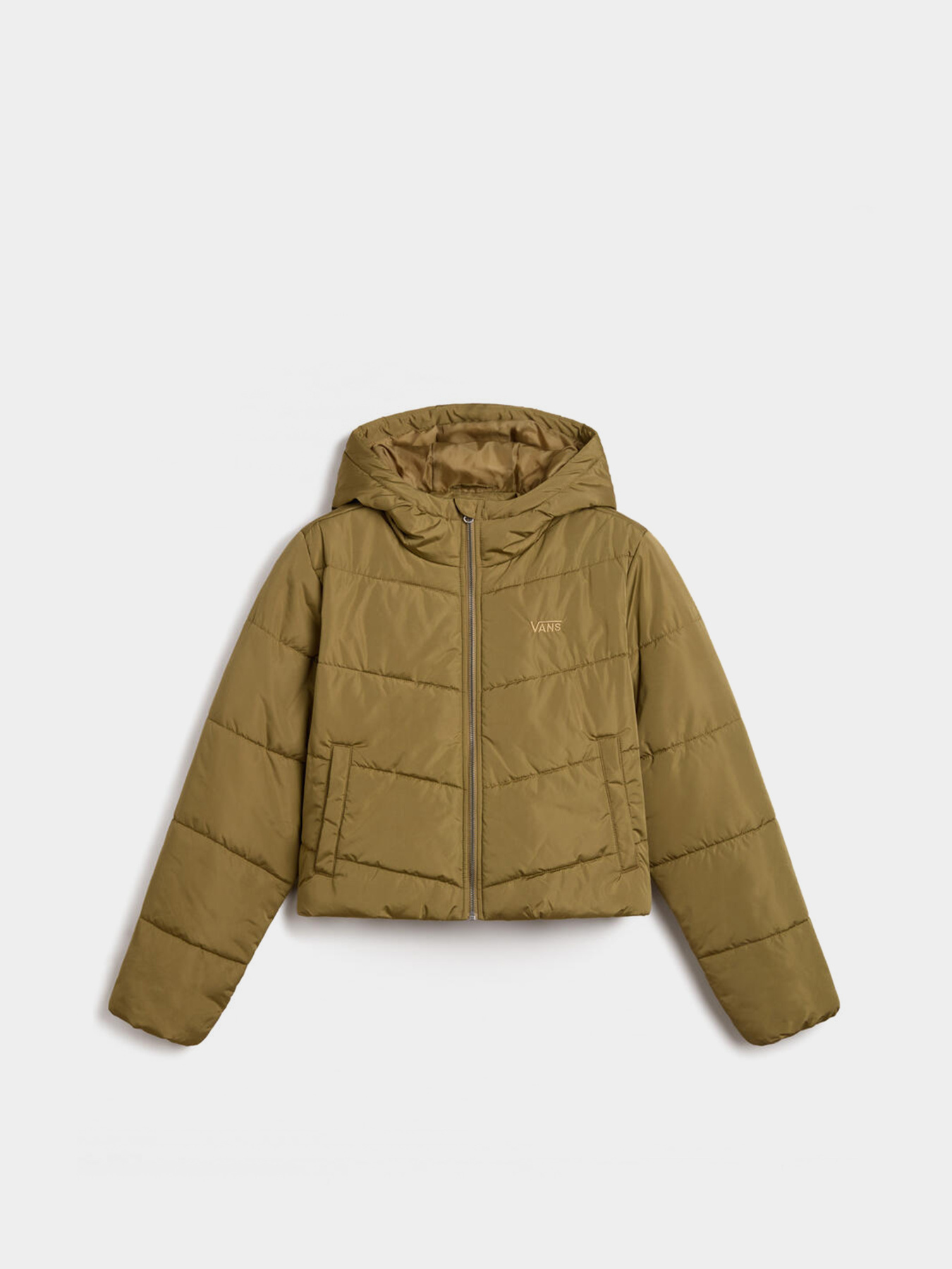 Куртки и дубленки Vans Foundry Crop Puff Hood модель VN000H5ECUQ1 Куртки и дубленки Vans Foundry Crop Puff Hood модель VN000H5ECUQ1 Фото