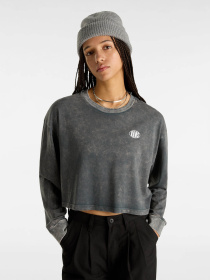 Худи и свитшоты Vans Oval Wash Relax Crop модель VN000HJ5BLK1 Фото