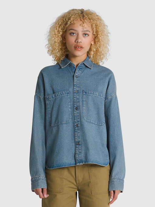 Куртки и дубленки Vans Antica Boxy Denim модель VN000JT37W61 Фото