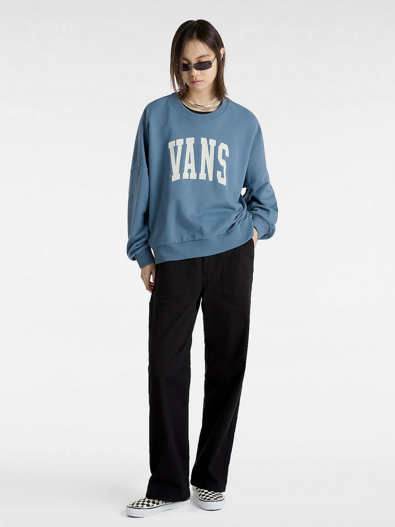 Худі та світшоти Vans Stadium Loose Crew модель VN000HCCJCN1 Фото