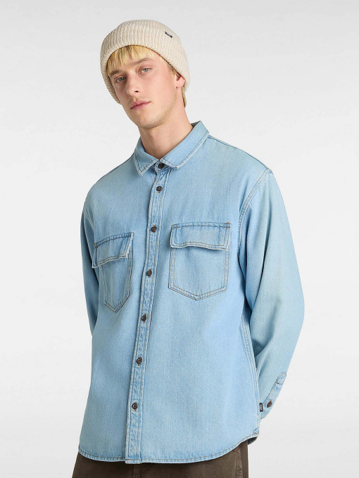 Сорочки Vans Palmhill Denim  Woven модель VN000M12IYR1 Фото