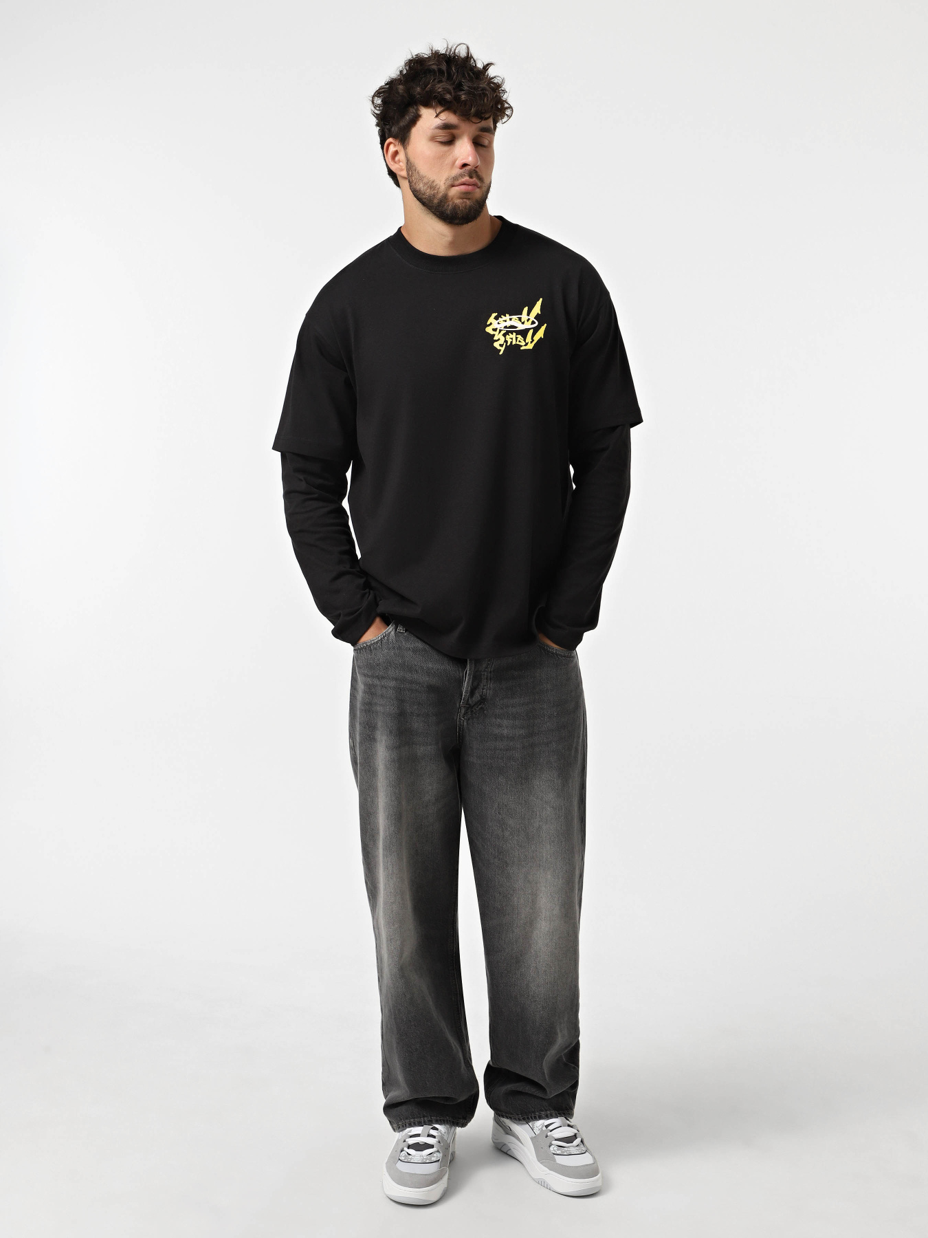 Худи и свитшоты Vans For Nothing Twoffer модель VN000RG5BLK1 Фото