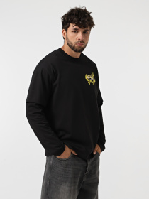 Худи и свитшоты Vans For Nothing Twoffer модель VN000RG5BLK1 Фото
