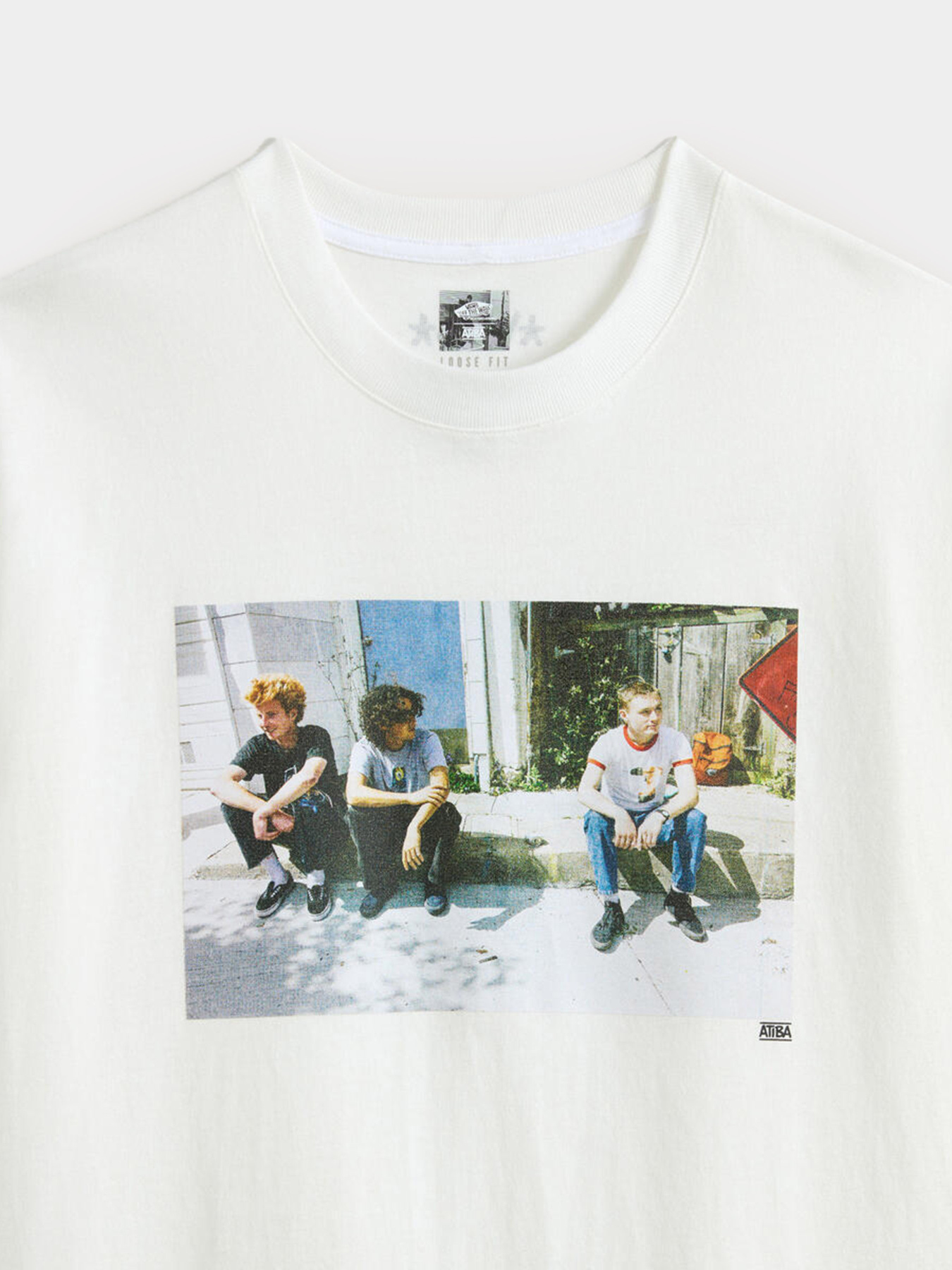 Футболки и поло Vans Skate Atiba Haze Curb Crew модель VN000QJPWHT1 Фото