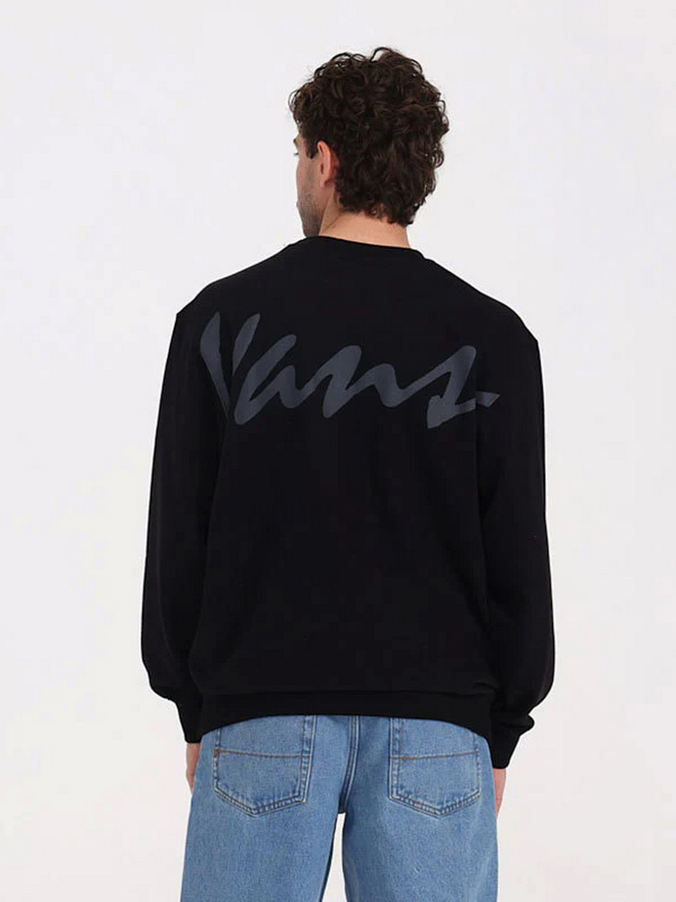 Худі та світшоти Vans Scripted Vans Crew модель VN000PA6BLK1 Худі та світшоти Vans Scripted Vans Crew модель VN000PA6BLK1 Фото