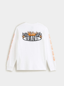 Худи и свитшоты Vans RACING FLAMES LS модель VN000TCTWHT1 Фото