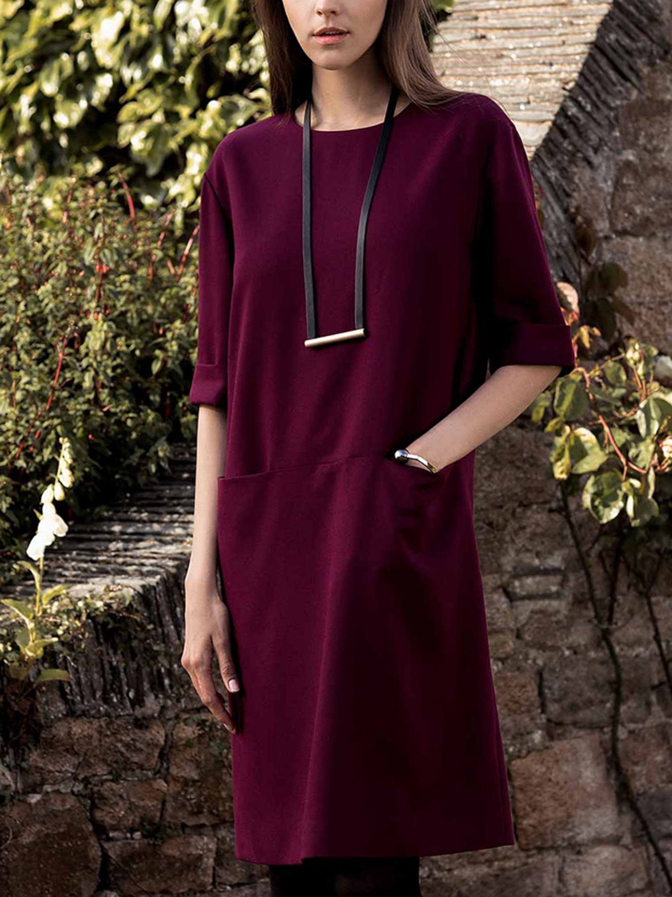 Платья Vero Moda модель 31716Z501E17_бордовий Фото