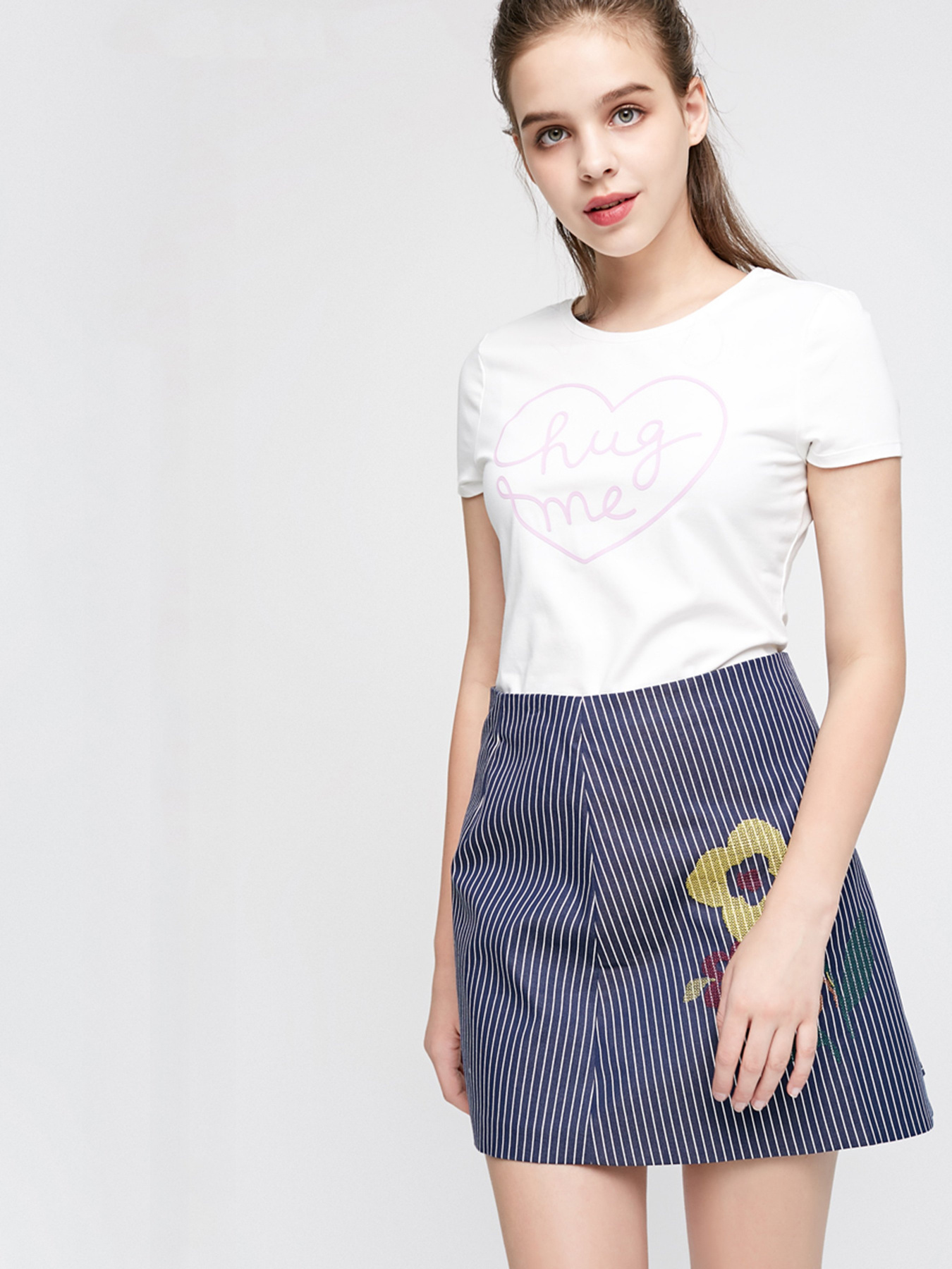 Юбки Vero Moda модель 317316525E39_т.синій комб. Фото