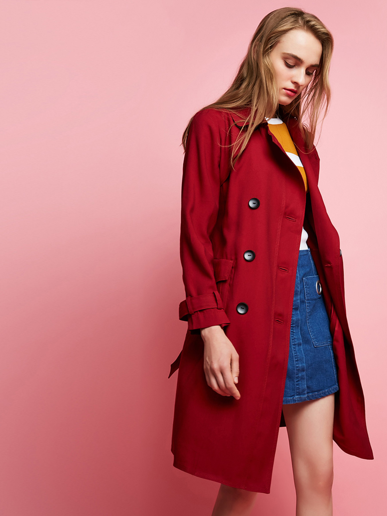 Пальта та плащі Vero Moda модель 317321521F16_т.червоний Фото