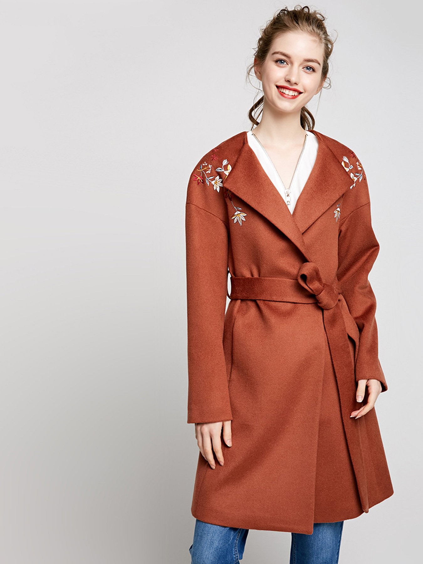 Пальто и плащи Vero Moda модель 317327507F12_коричневий комб. Фото