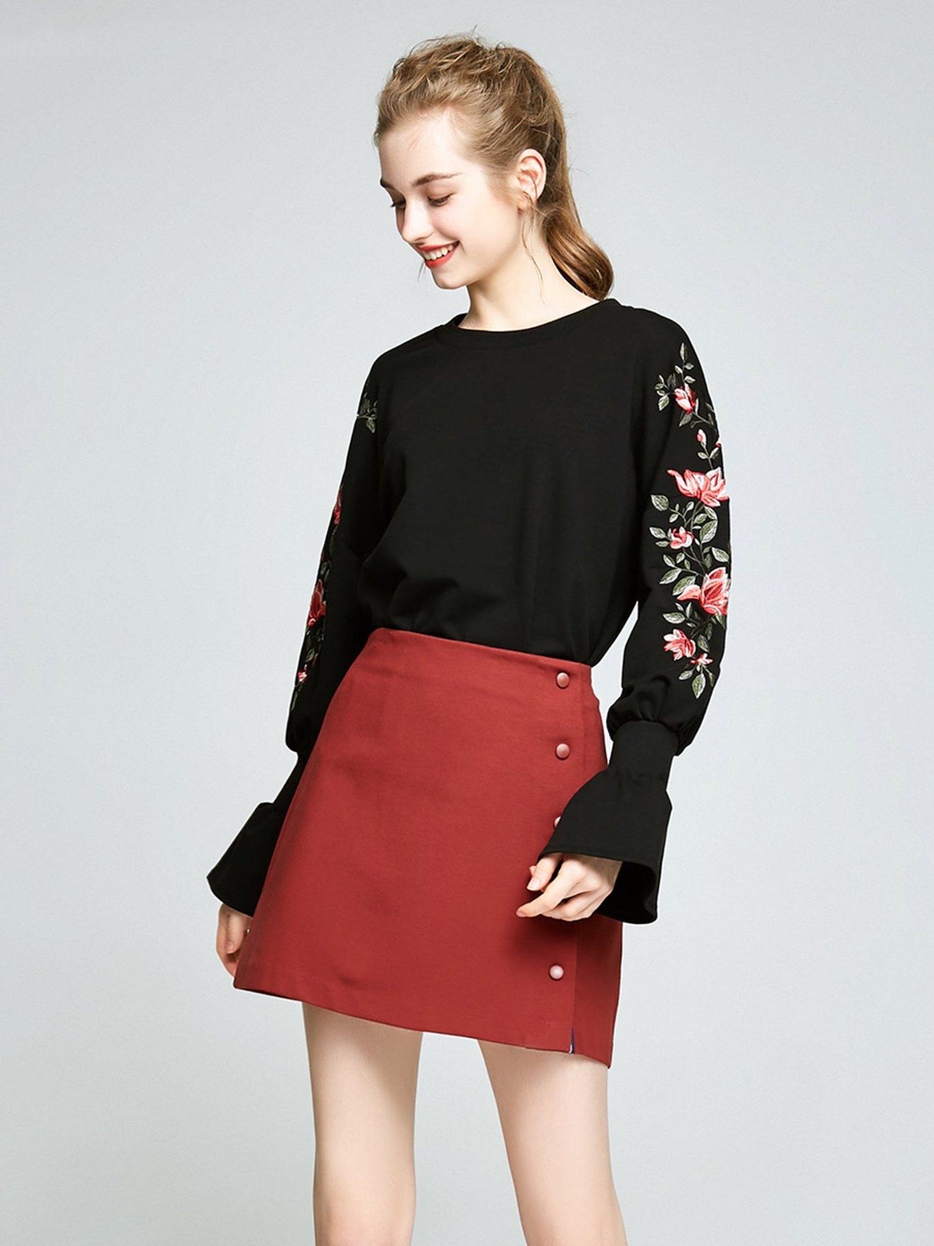 Юбки Vero Moda модель 31741G507E13_коричневий Фото