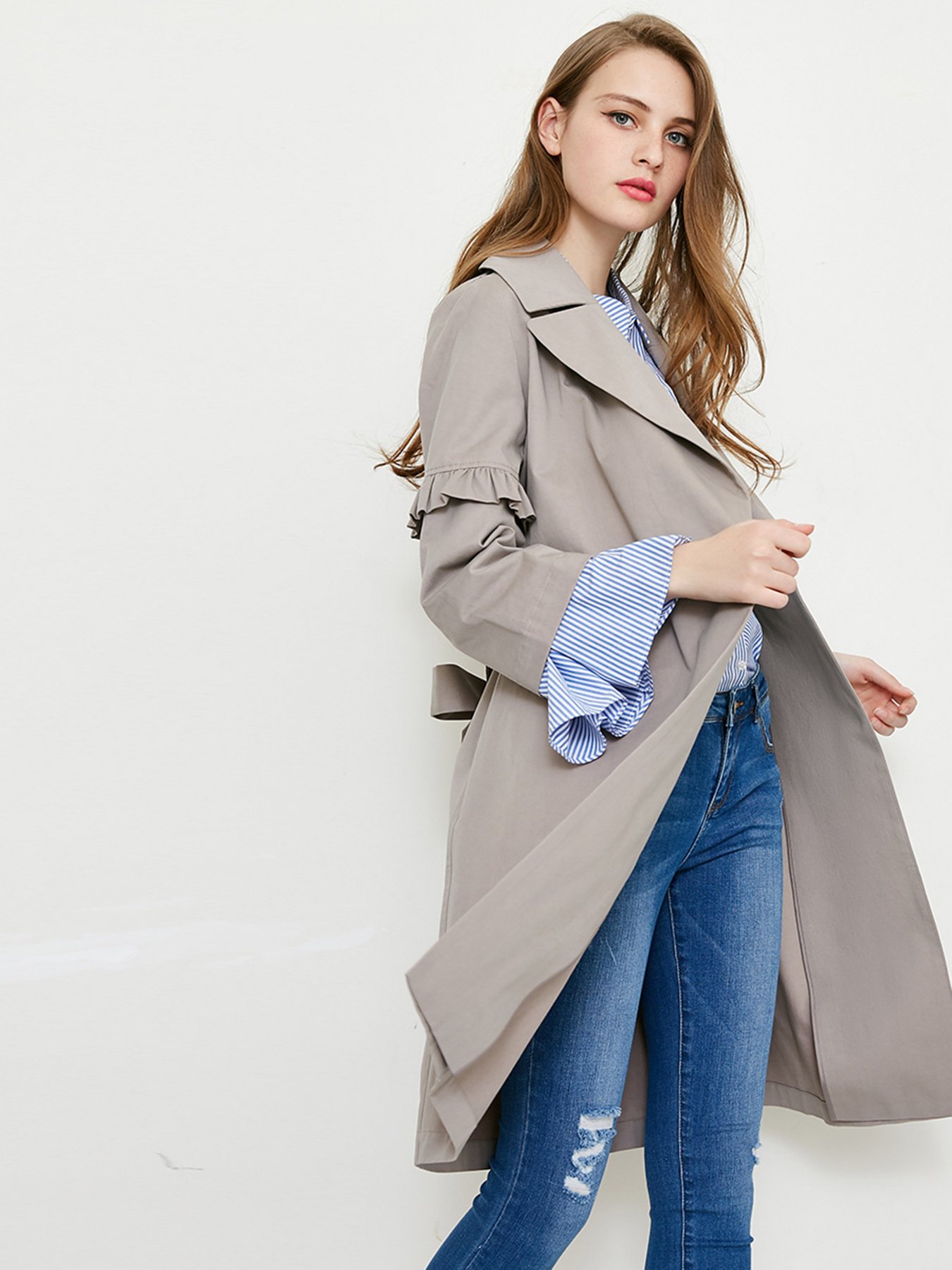 Пальта та плащі Vero Moda модель 318121546E12_бежевий Фото