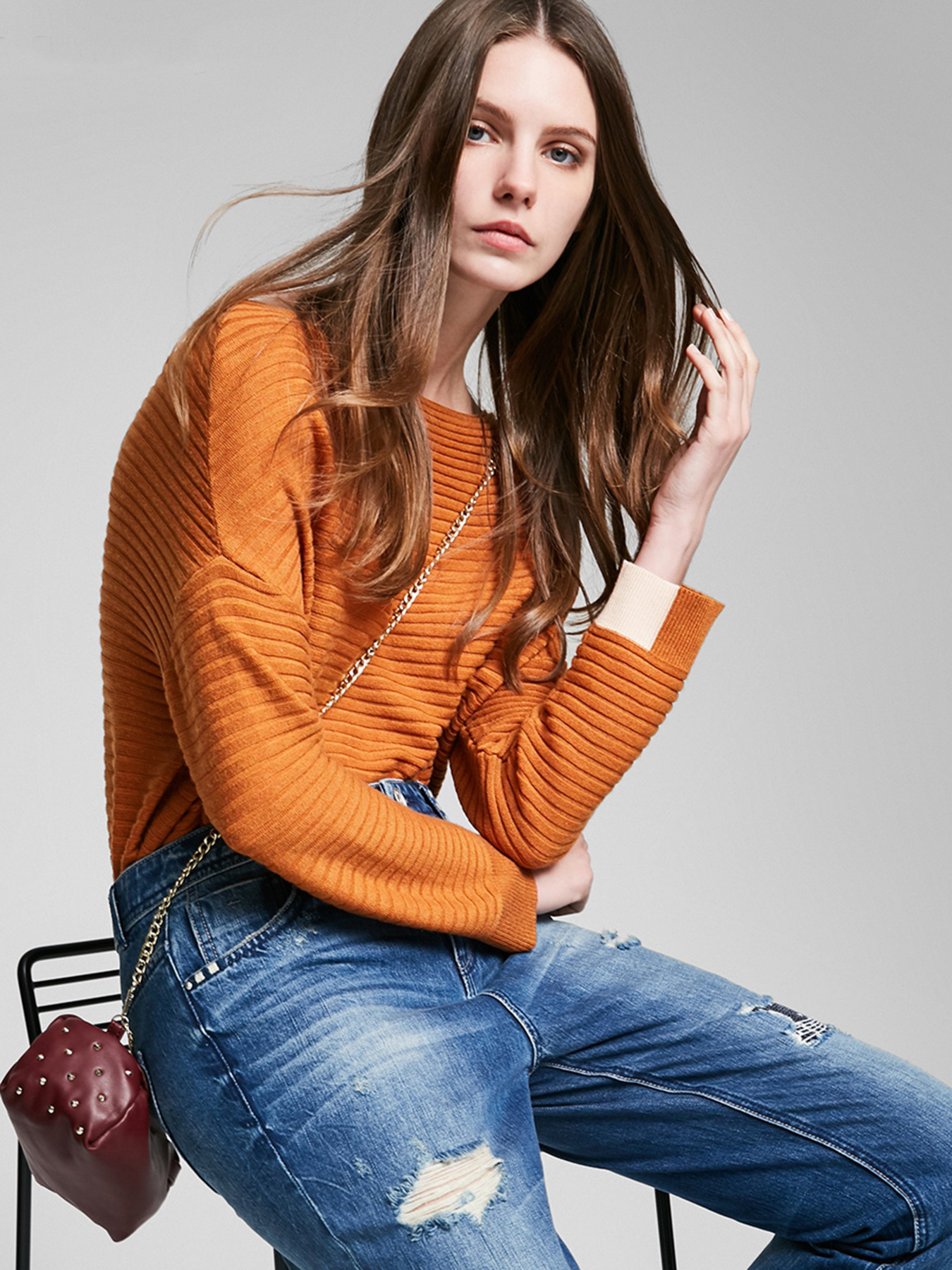Свитры и кардиганы Vero Moda модель 317124535F11_коричневий з с.бежевим Фото