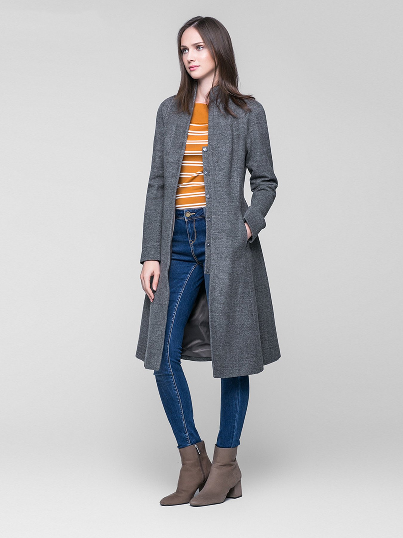 Пальто и плащи Vero Moda модель 317133503E90_сірий Фото