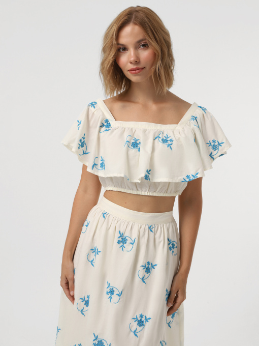 Футболки и поло Vero Moda модель 10324193_Pearled Ivory DRESDEN BLUE Фото