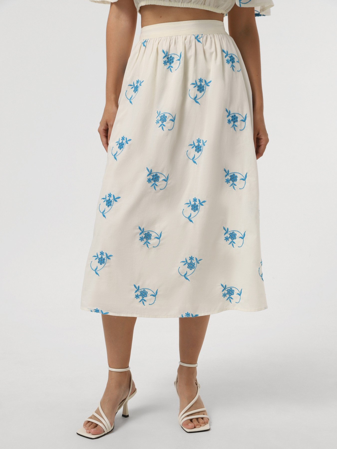 Спідниці Vero Moda модель 10324195_Pearled Ivory DRESDEN BLUE Фото