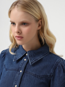 Рубашки Vero Moda модель 10323068_Dark Blue Denim Фото