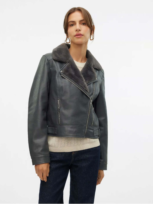 Куртки и дубленки Vero Moda модель 10250405_Asphalt ASPHALT FAUX FUR Фото