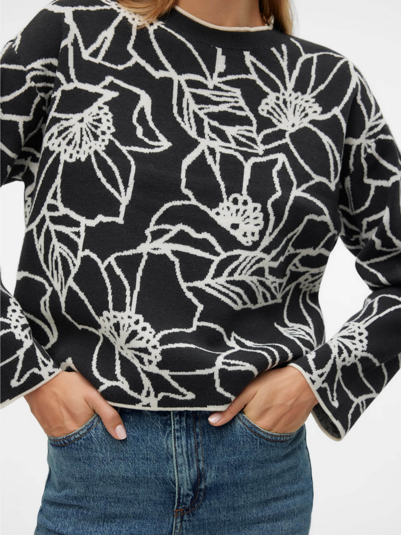Светри та кардигани Vero Moda модель 10314184_Black W. BIRCH Светри та кардигани Vero Moda модель 10314184_Black W. BIRCH Фото